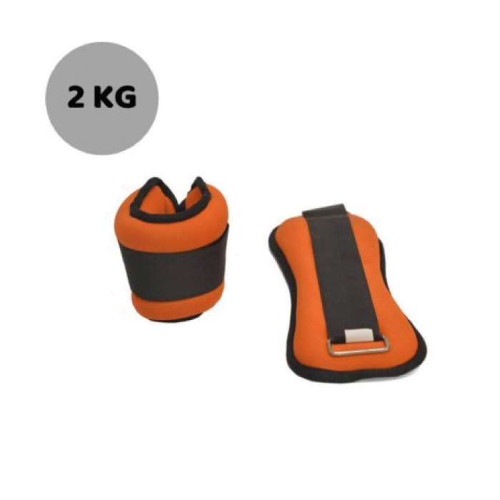 Poids de Cheville Poignet Ajustable 2KG La Paire Poids de Cheville