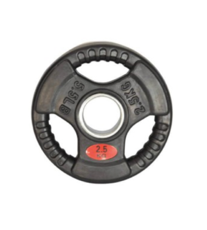 Disque en Fonte Pour Barre Olympique avec Tri Grip 2.5KG DFBOTG066