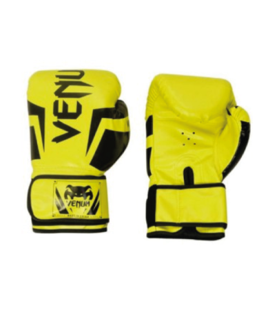 Gant de Boxe Venum Jaune Adulte et Enfant GBVJAE106